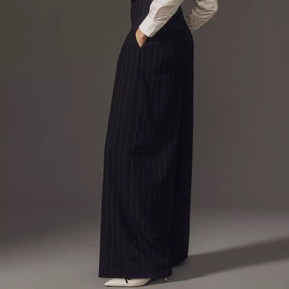 Anthropologie Maeve Corseted Shirting Twofer Jumpsuit - Picture 10 of 14